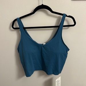 Capture Blue Lululemon Align Crop Tank NWT Size 14